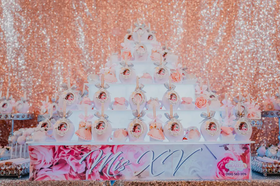 Table settings and centerpieces at Arelis Celebration Hall