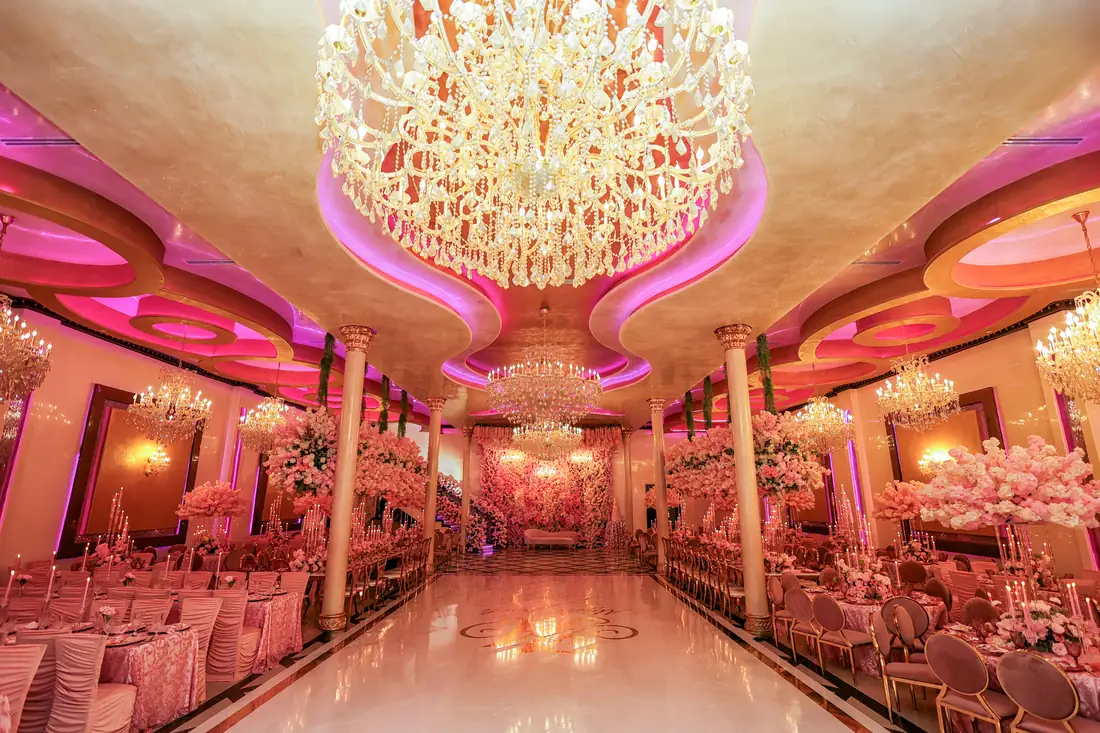 Grand entrance moment at Arelis Celebration Hall